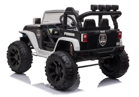 Auto na Akumulator JC666 Policyjny Biały LEAN CARS