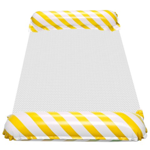 Materac dmuchany plażowy hamak wodny leżak fotel krzesło do pływania basenu żółty Kik Sp. z o. o. Sp. k.