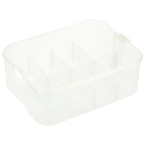 Organizer pudełko pojemnik na klocki zabawki drobiazgi z pokrywą przegródkami Kik Sp. z o. o. Sp. k.