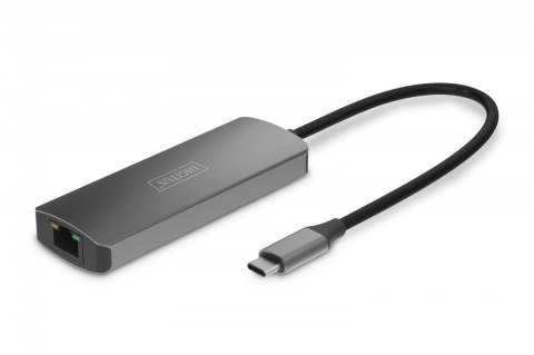 Przedłużacz/Extender USB-C - HDMI 30m po skrętce Cat.6 4K120Hz HDCP 2.3 (zestaw) Digitus