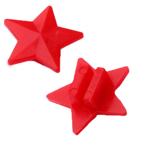 Zestaw Koraliki Na Szprychy Do Roweru Gwiazdki Kolorowe 2cm 35szt LEAN Toys