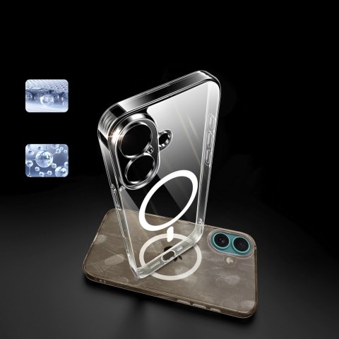 Etui na iPhone 16 Plus Classy Clear Magnetic z MagSafe - przezroczyste UGREEN