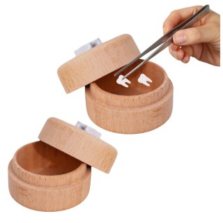 Drewniane Pudełko Na Zęby Mleczne Dla Dzieci Z Grawerem Tooth Fairy Box LEAN