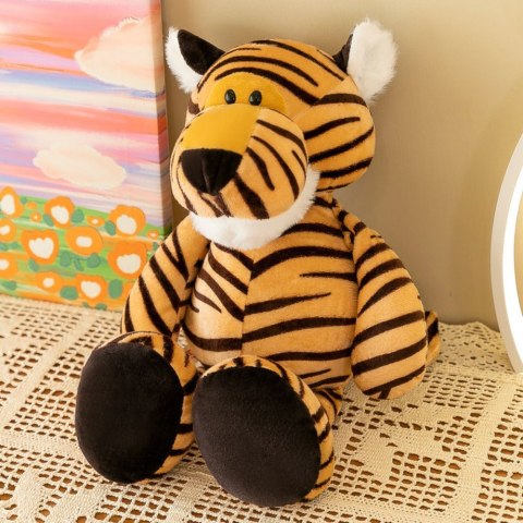 Pluszowa Maskotka Przytulanka Tygrys Pomarańczowy W Paski 23cm LEAN Toys