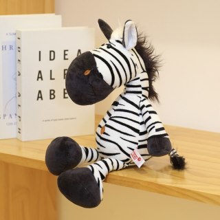 Pluszowa Maskotka Przytulanka Zebra Biało Czarna 25cm LEAN Toys