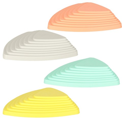 Ścieżka sensoryczna kamienie rzeczne do treningu równowagi podłoga to lawa gra 11 elementów pastelowa Kik Sp. z o. o. Sp. k.