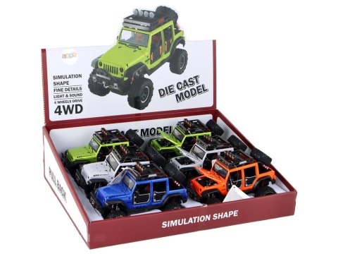 Autko Pojazd Terenowy 4x4 Światła Dźwięki 4 Kolory LEAN Toys