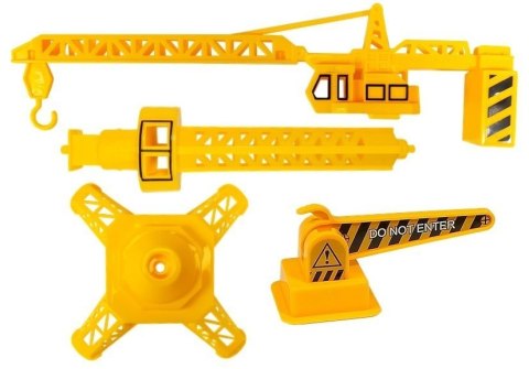 Zestaw autek Dźwig Wywrotka Koparka do Rozkręcania LEAN Toys