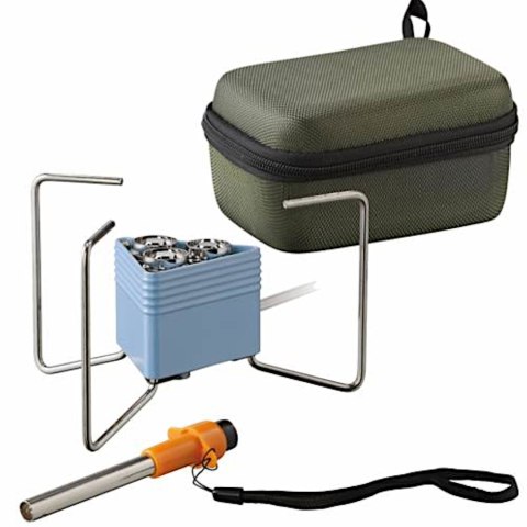 Kuchenka turystyczna na kartusze gazowe TRIANGLE 3 palniki zapalniczka 2,3 kW MEVA