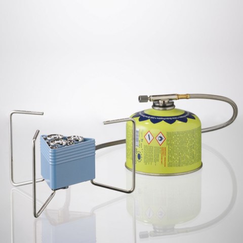 Kuchenka turystyczna na kartusze gazowe TRIANGLE 3 palniki zapalniczka 2,3 kW MEVA