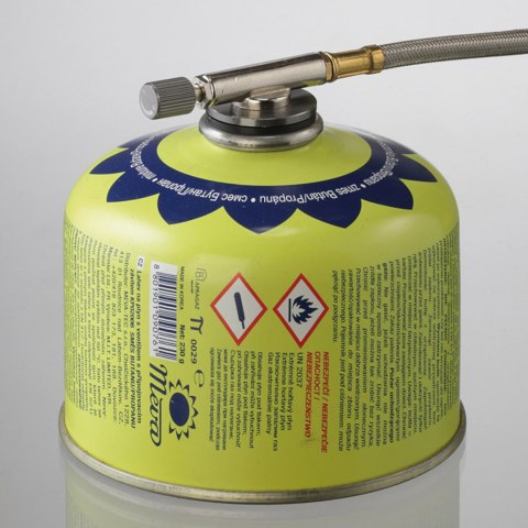 Kuchenka turystyczna na kartusze gazowe TRIANGLE 3 palniki zapalniczka 2,3 kW MEVA