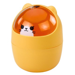 Mini Kosz Miś Na Biurko Stolik Pomarańczowy 1L 16cm LEAN