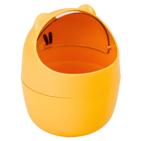 Mini Kosz Miś Na Biurko Stolik Pomarańczowy 1L 16cm LEAN