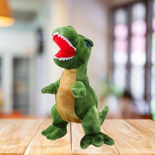 Pluszowa Maskotka Przytulanka Dinozaur Z Teksturą Skóry Zielony 45cm LEAN Toys
