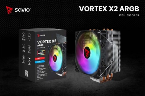 Chłodzenie procesora CPU Vortex X2 ARGB Savio