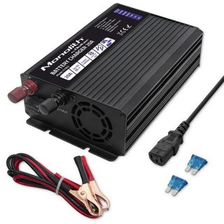 Inteligentna ładowarka Monolith do akumulatorów LiFePO4 AGM GEL SLA | 20A | 24V Qoltec