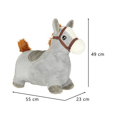 Skoczek dla dzieci gumowy do skakania koń konik z miękkim pokrowcem pompka Kik Sp. z o. o. Sp. k.