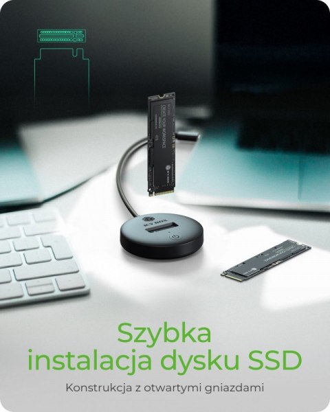 Stacja dokująca dla NVMe+SATA SSD IB-1610MCD-C31 IcyBox