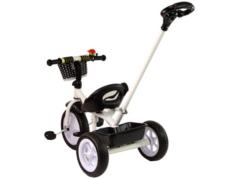 Rower Trójkołowy PRO100 Czarny Koszyk Koła EVA LEAN Trike