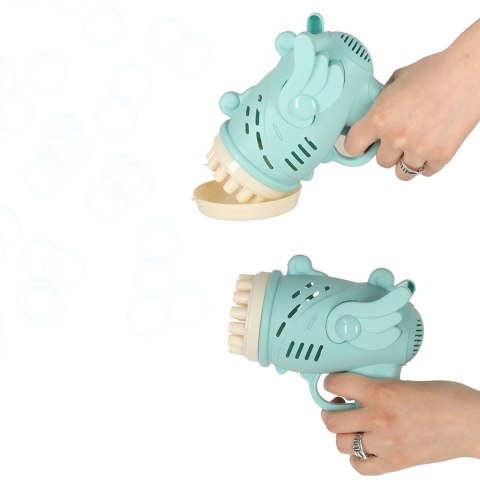 Pistolet do baniek mydlanych bańki mydlane ze skrzydłami niebieski Kik Sp. z o. o. Sp. k.