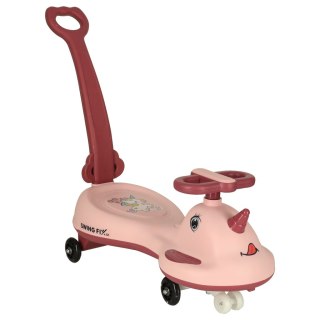 Jeździk grawitacyjny LED Swing FIX S1 skuter z rączką różowy max 65kg Kik Sp. z o. o. Sp. k.