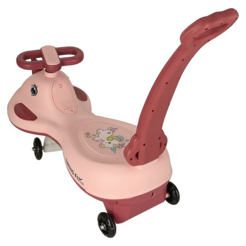 Jeździk grawitacyjny LED Swing FIX S1 skuter z rączką różowy max 65kg Kik Sp. z o. o. Sp. k.