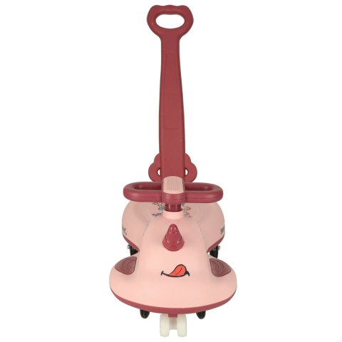 Jeździk grawitacyjny LED Swing FIX S1 skuter z rączką różowy max 65kg Kik Sp. z o. o. Sp. k.