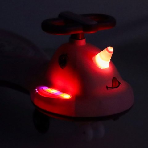 Jeździk grawitacyjny LED Swing FIX S1 skuter z rączką różowy max 65kg Kik Sp. z o. o. Sp. k.