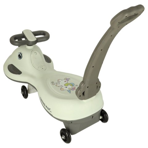 Jeździk grawitacyjny LED Swing FIX S1 skuter z rączką szary max 65kg Kik Sp. z o. o. Sp. k.