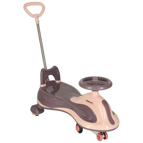 Jeździk grawitacyjny LED Swing FIX S2 skuter z rączką fioletowy max 100kg Kik Sp. z o. o. Sp. k.