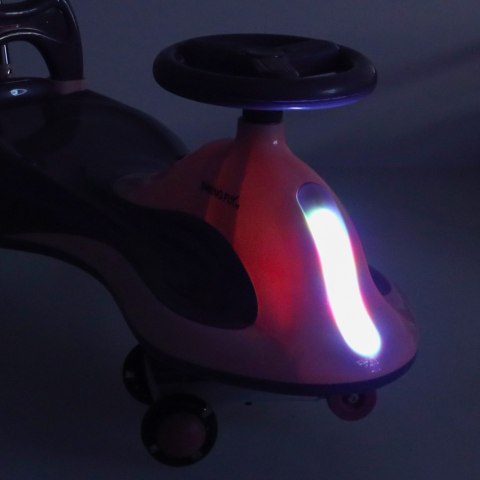 Jeździk grawitacyjny LED Swing FIX S2 skuter z rączką fioletowy max 100kg Kik Sp. z o. o. Sp. k.