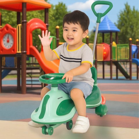 Jeździk grawitacyjny LED Swing FIX S2 skuter z rączką zielony max 100kg Kik Sp. z o. o. Sp. k.