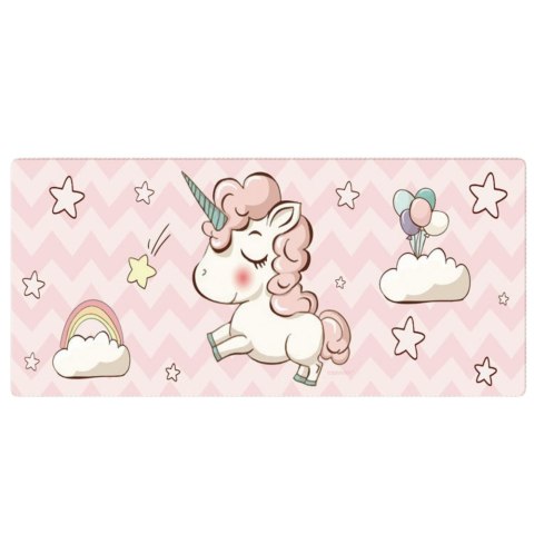 Podkładka Na Biurko Pod Klawiaturę Z Jednorożcem Gumowa 80 x 30cm LEAN