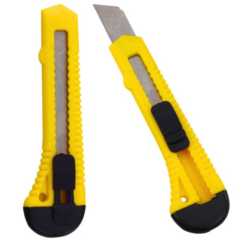 Nóż Segmentowy Do Tektury Papieru Żółty 13 Segmentów 20mm LEAN