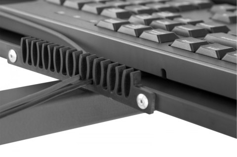 Mobilne stanowisko pracy z uchwytem na monitor, klawiaturę/mysz i komputer PC - z elastyczną regulacją wysokości Digitus