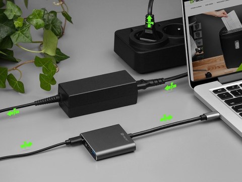 Adapter A-1 USB-C HDMI 4k, USB 3.0, PDW 100W Tracer