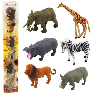 Zestaw Mini Figurki Dzikie Zwierzęta Afryki 6-8cm 6szt LEAN TOYS