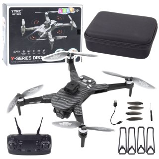 Dron Y329 Kamera HD WIFI Światła LED Aplikacja Czarny Karbonowy LEAN Toys