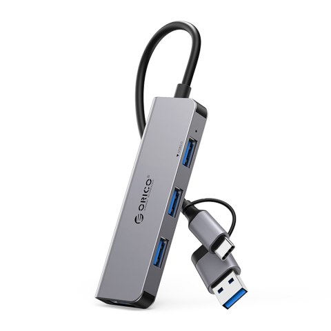 Hub YSA5-U3 stacja dokująca USB-A / USB-C na 4x USB-A - szary ORICO