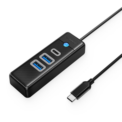 Hub rozdzielacz PWC2U-C3 USB-C - USB-A USB-C - czarny ORICO