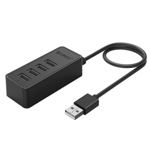 Hub rozdzielacz W5P-U2-100 4x USB-A microUSB 5V 1m - czarny ORICO