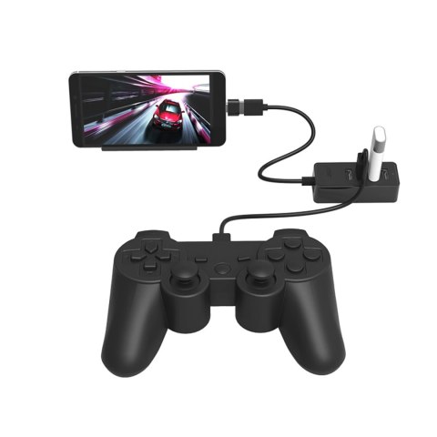 Hub rozdzielacz W5P-U2-100 4x USB-A microUSB 5V 1m - czarny ORICO