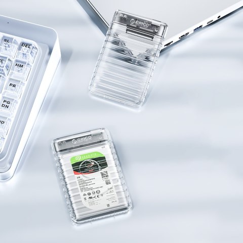 Kieszeń obudowa na dysk 2139U3-V1 2.5'' HDD / SSD USB Micro-B 5Gb/s - przezroczysta ORICO