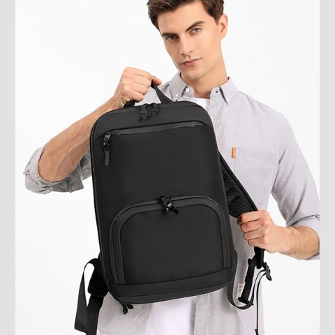 Plecak Premium na laptopa 15.6'' wodoodporny 42x11x30 cm - czarny WOZINSKY