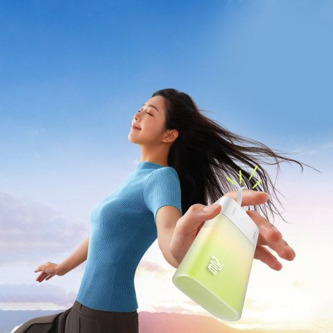 Powerbank Popsicle 5200mAh 20W z kablem Lightning 60W/20V/3A/30cm - biało-zielony BASEUS