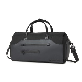 Torba podróżna Premium na garnitur i obuwie z kieszenią na mokre rzeczy 50l - czarna WOZINSKY