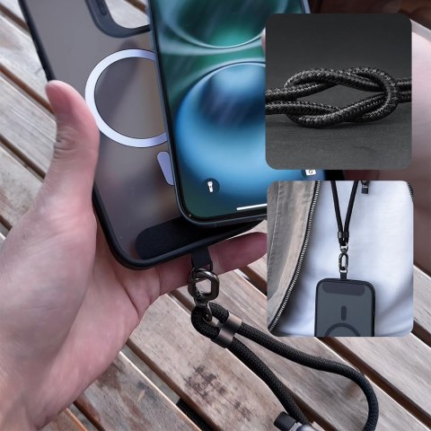 4w1 Kabel przewód smycz USB-A / USB-C / iPhone Lightning PD QC 65W 1.5m - czarny DUDAO