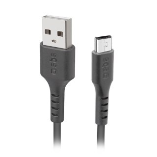 Kabel przewód USB-A - Micro-USB 2m - czarny SBS