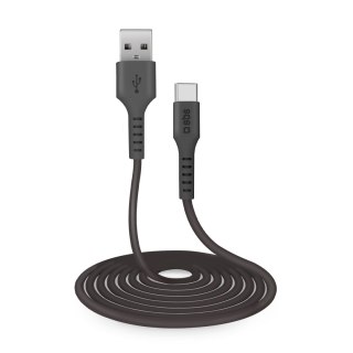 Kabel przewód USB-A - USB-C 3m - czarny SBS
