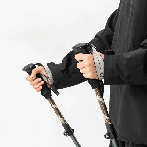 Kijki trekkingowe nordic walking aluminiowe 110 - 130 cm - brązowe Qunature